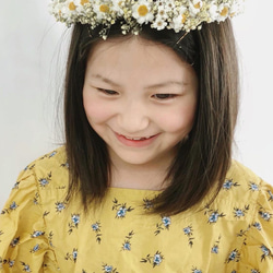 flower crown ⚘ spring yellow  花冠 4枚目の画像