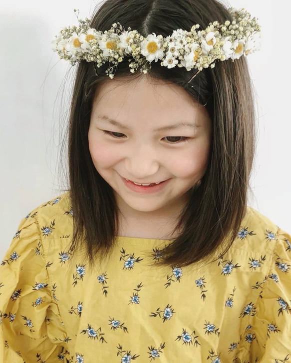 flower crown ⚘ spring yellow  花冠 4枚目の画像