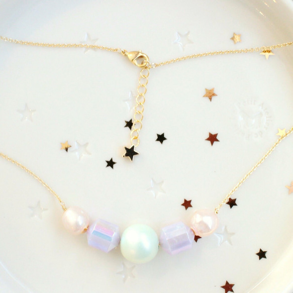 Aurora Necklace オーロラシャーベット 2枚目の画像