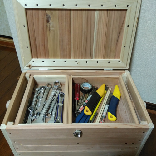 趣味の道具箱【受注製作】【サイズ、内部小分けオーダー可】 フリー 