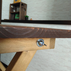 木製テーブル 組立簡単 コンパクト収納！ 4枚目の画像