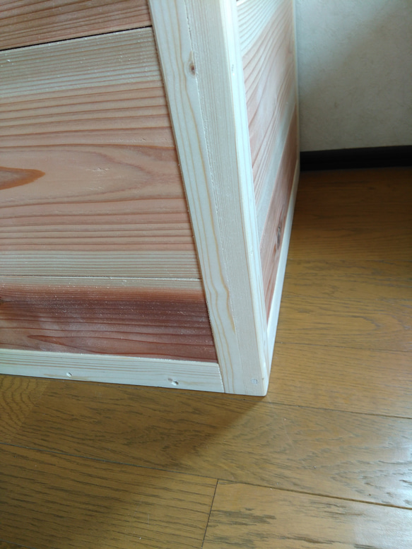 木製キューブBOX【37×37×37cm】フリー収納ボックス、スツール使用可能【サイズオーダー可】 8枚目の画像