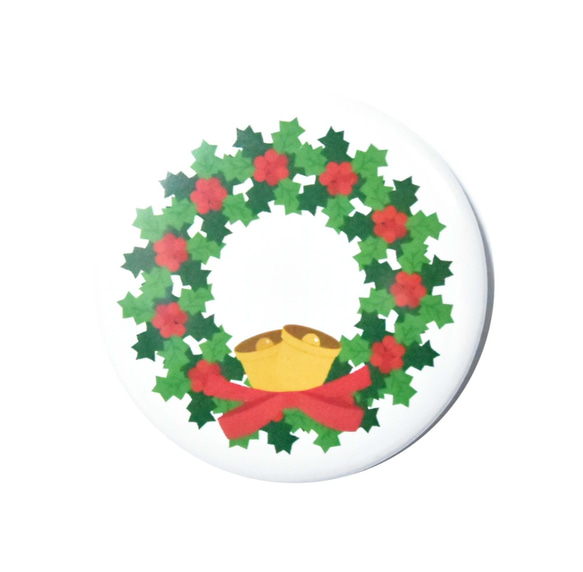 クリスマス 飾り 缶バッジ 57mm Christmas クリスマスツリー飾り 1枚目の画像