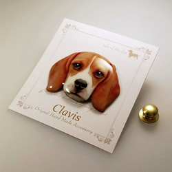 ハンドメイド ピンバッチ グレーとベージュ parts-100181.jpg