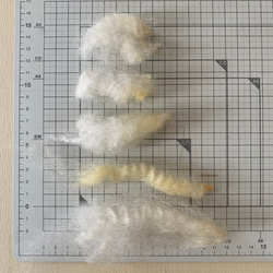 【素材のおすそ分け】北海道産羊毛 天然色 手紡ぎ フェルトクラフト 織 10g 2枚目の画像