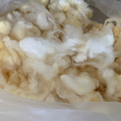 【素材のおすそ分け】北海道産羊毛 天然色 手紡ぎ フェルトクラフト 織 10g 6枚目の画像