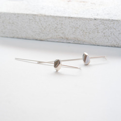 スターフォール。ロングホーンピアス（ブライトシルバー） METEORITE TW004 EARRING 2枚目の画像