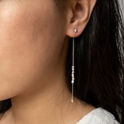 春意。珍珠垂墜耳環 PEARL DANGLE EARRING 第6張的照片