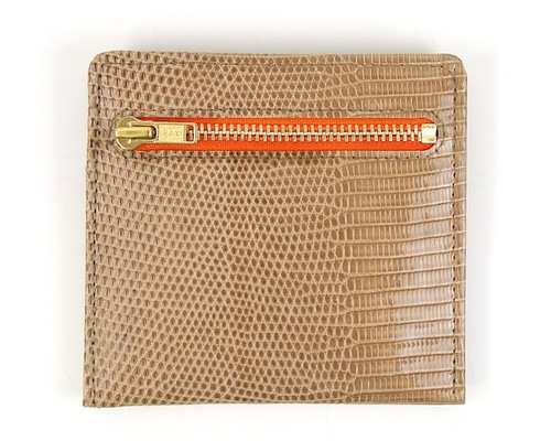 受注製作】リザードスキン製ミニウォレット トカゲ革のスリムで