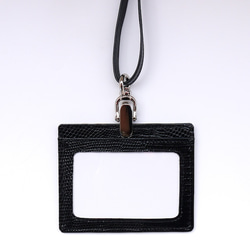 受注製作】リザードスキン製L字チャックウォレット トカゲ革の