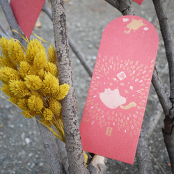 2020年のラットレッドエンベロープバッグ/手作りシルクスクリーンレッドエンベロープバッグツートンゴールドカラー登録 4枚目の画像