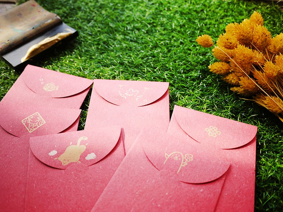 2020年のラットレッドエンベロープバッグ/手作りシルクスクリーンレッドエンベロープバッグツートンゴールドカラー登録 6枚目の画像