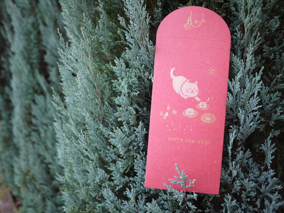 2020年のラットレッドエンベロープバッグ/手作りシルクスクリーンレッドエンベロープバッグツートンゴールドカラー登録 8枚目の画像