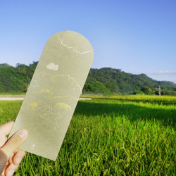 田中東海│グッドタイムギフトシール、レッドバッグ/マルチカラーペイアブルマーペーパー/手書き 3枚目の画像