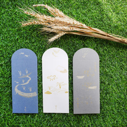 田中東海│グッドタイムギフトシール、レッドバッグ/マルチカラーペイアブルマーペーパー/手書き 6枚目の画像