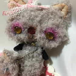 モジャ猫 7 ☆ 創作人形 ☆ ねこ ☆ ぬいぐるみ ☆ レトロ 6枚目の画像