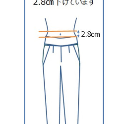 【型紙】5号 ワンタックパンツ　(ストレッチ布用/後ゴム仕上げ) 8枚目の画像