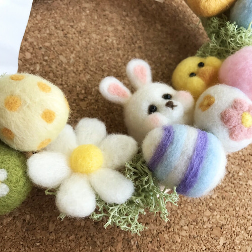 イースターうさぎ&ひよこのリース - Atelier Nuppu GALLERY