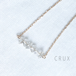 [14kgf]ハーキマーダイヤモンドのブレスレット 2枚目の画像