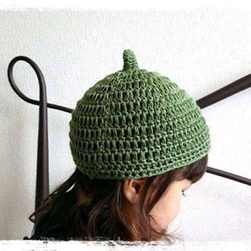 UVカット/シルクコットンどんぐり帽子 UVカット/シルクコットンのさらさらどんぐり帽子XS（新生児～頭囲41