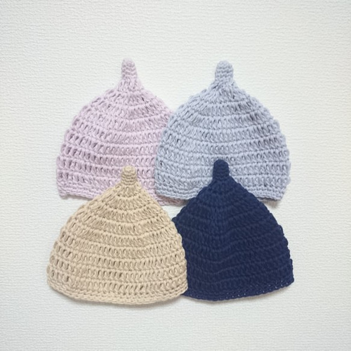 春夏用/ふわふわコットンどんぐり帽子大人用（～頭囲58） キャップ  