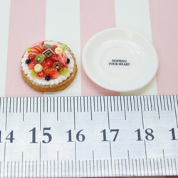 【ミニチュア】タルトシリーズ♡色々フルーツタルト♡白いお皿付き♡ 4枚目の画像