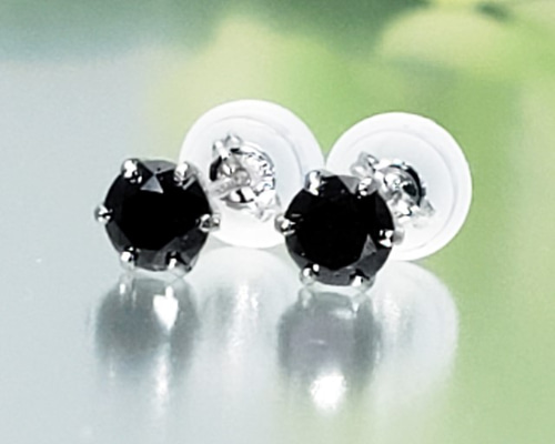 ブラックダイヤモンド（PT900）人気メンズピアス片耳 ピアス（スタッド