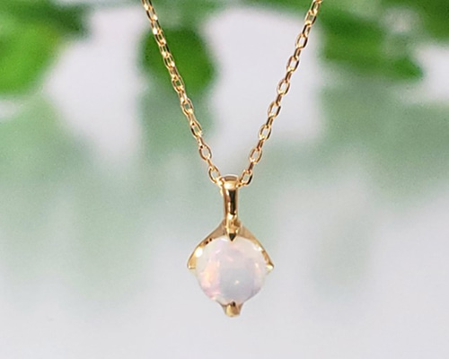 な*こ様 未使用❣️K18 エチオピアオパール＆ブラックスピネルキラキラ2連ネッ エチオピア産 オパール ネックレス k18 18金 しずく 涙型 10月 誕生石