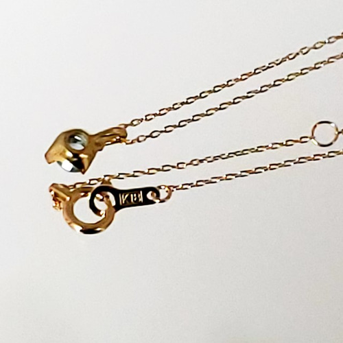 K18（刻印入）スイスブルートパーズネックレス ネックレス・ペンダント