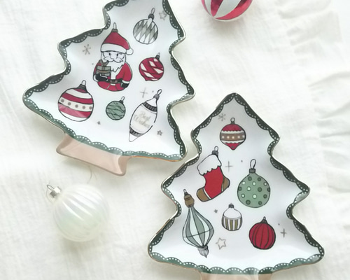 限定1セット】ツリー型プレート2枚セット 中皿 Tomochan Clove 通販