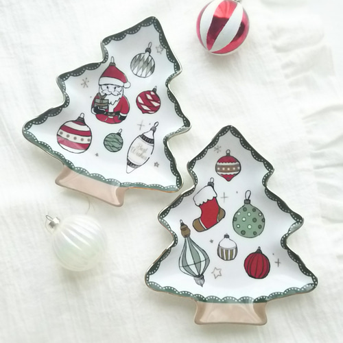 限定1セット】ツリー型プレート2枚セット 中皿 Tomochan Clove 通販