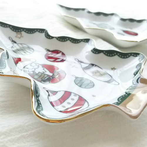 限定1セット】ツリー型プレート2枚セット 中皿 Tomochan Clove 通販