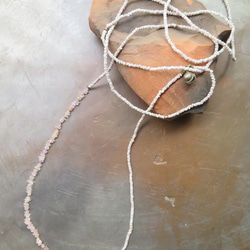 アンティーク　“糸”　ファンシーサファイア　白　ネックレス 　百世 momotose（東） 2枚目の画像