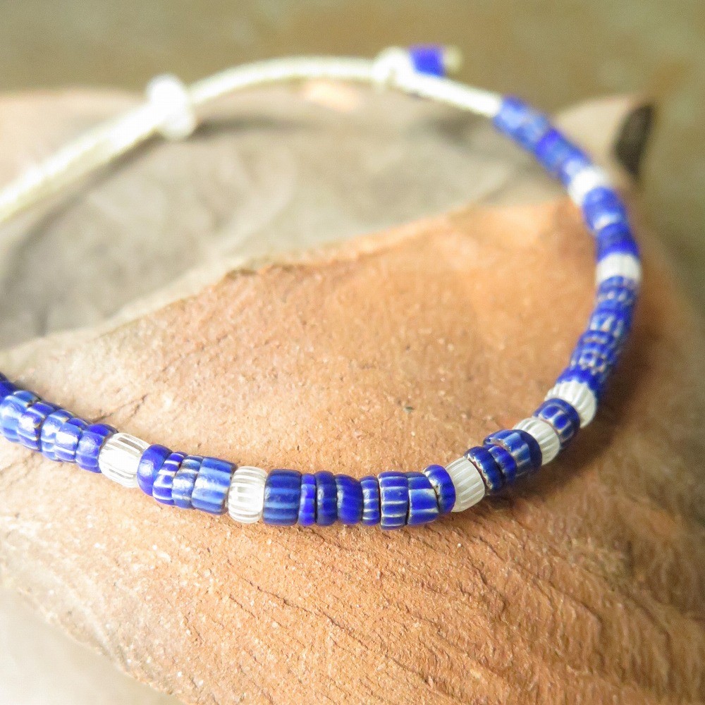 アンティーク　  小粒シェブロン　＆　グーズベリー　ブレスレット 　百世 momotose（西） 7,200円