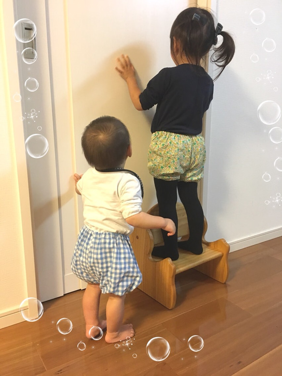 ほんわり小花 ピンク かぼちゃパンツ 5枚目の画像