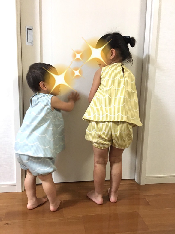 うし柄　かぼちゃパンツとチュニックのセットアップ 5枚目の画像