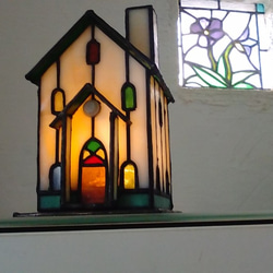 ステンドグラスパネル住宅用　小鳥の楽園(1482) 675e514e777114cfcea99412003ffc