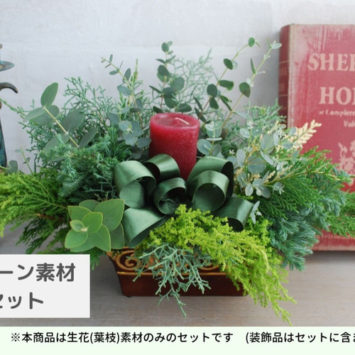 コクシニアのナチュラルスワッグ (小さめリース型) Christmas〜 コクシニアのナチュラルスワッグ (小さめリース型) Christmas