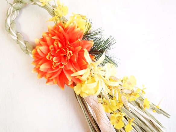 お花が可愛いお正月飾り＊ループG１６０６ 4枚目の画像