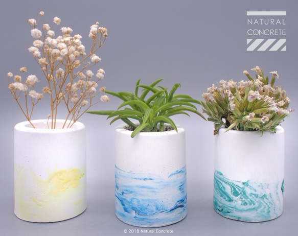 Cement Mini Pot Series 迷你 水泥 筒 / Pastel scarlet 紛朱紅 /多用途器具 第4張的照片