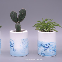 Cement Mini Pot Series 迷你 水泥 筒 / Pastel Blue 紛藍 /多用途器具 第6張的照片