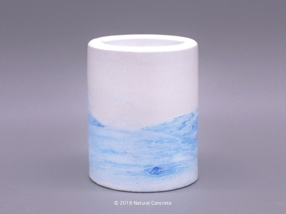 Cement Mini Pot Series 迷你 水泥 筒 / Pastel Blue 紛藍 /多用途器具 第1張的照片