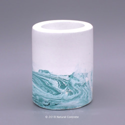 Cement Mini Pot Series 迷你 水泥 筒 / Pastel Cyan 紛藍綠 /多用途器具 第1張的照片