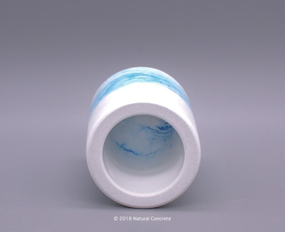 (免運) Cement Mini Pot Series 迷你 水泥 筒 / Pastel Blue 紛藍 /多用途器具 第2張的照片