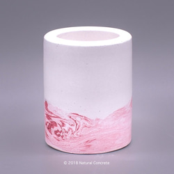 (免運) Cement Mini Pot Series 迷你 水泥/ Pastel scarlet 紛朱紅/多用途器具 第1張的照片