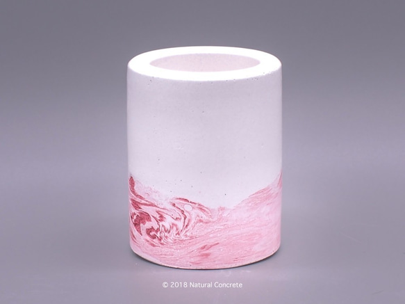 (免運) Cement Mini Pot Series 迷你 水泥/ Pastel scarlet 紛朱紅/多用途器具 第1張的照片