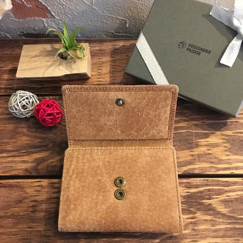 コンパクト財布✩︎「豚革の産地」東京都墨田区のエコピッグレザー 豚