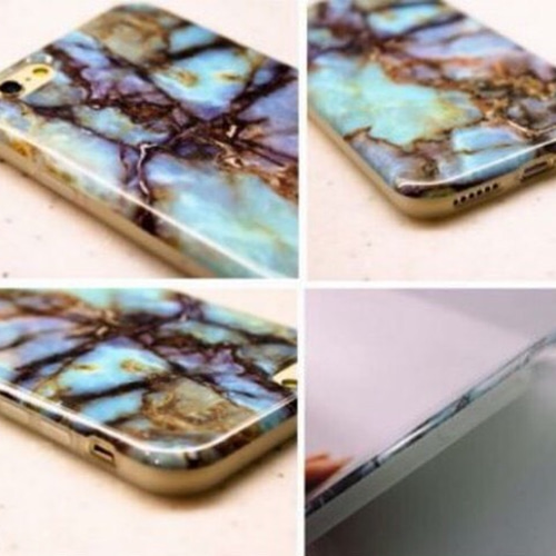 送料無料】 スタイリッシュ☆マーブル天然石柄 iPhone6/6s 7 ケース 