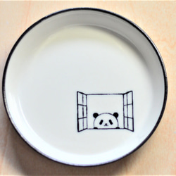 パンダ醬油皿(窓) 1枚目の画像