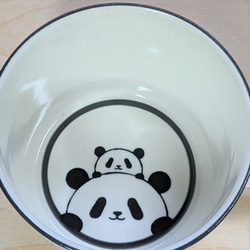 パンダスープカップ(お座りと開脚) 3枚目の画像
